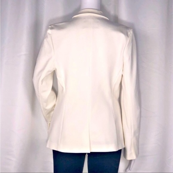 L’Agence Cream Double Breasted & 2 Button Blazer Jacket Split Back & Sleeves SzM - Picture 5 of 13